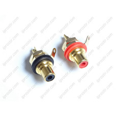Neutrik RCA Inlet Gold red/black