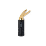 QED AIRLOC ABS WID SPADE BLK PLUG