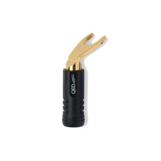 QED AIRLOC ABS WID SPADE BLK PLUG