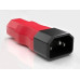 QSA Power Jitter Adapter IEC-IEC Red