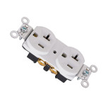 Pass & Seymour Duplex CRB5362W Spec Grade с рамкой